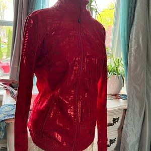 LULULEMON Define Jacket 10 20YR Manifesto Foil Dark Red
